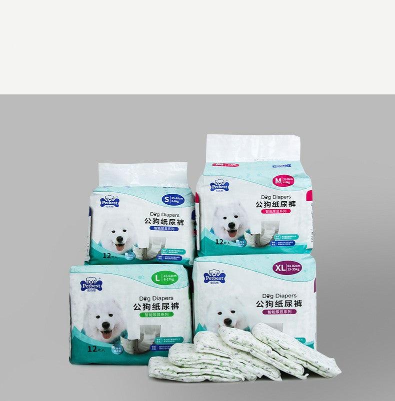 Petbest Gentleman's Essential Dog Diaper - Stylish And Effective Male Dog Diaper