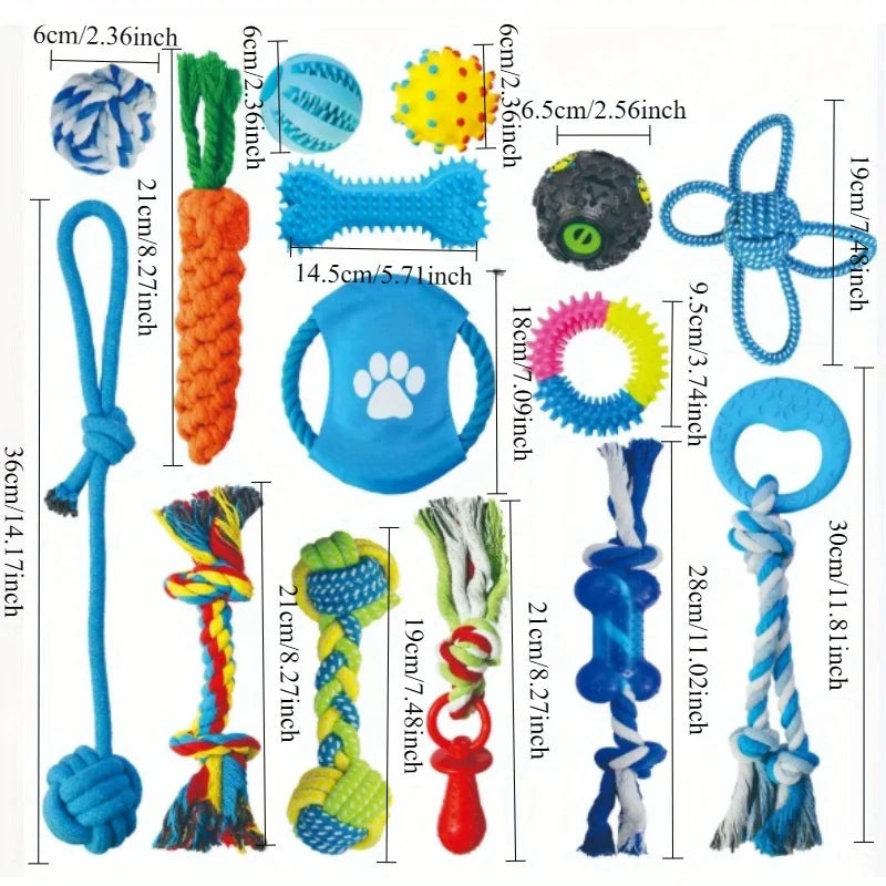 Series Dog Chew Toy Set (15pcs)-3